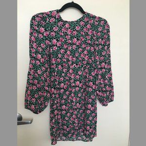 Zara Mini Dress Balloon Sleeves S